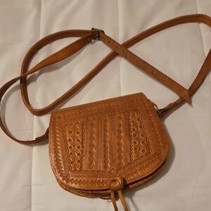 Brown Leather Crossbody Bag